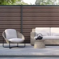 HD Fence in walnut - Composite Prime