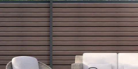 HD Fence in walnut - Composite Prime