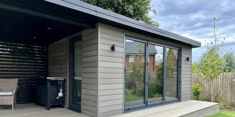 HD Clad Pro cladding in cedar grey - Composite Prime