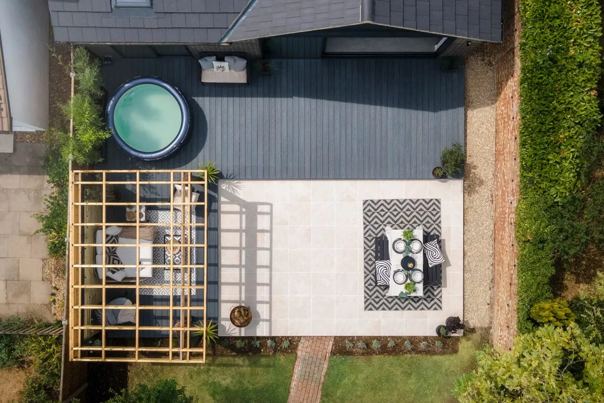 ariel view HD Deck Dual in slate - Composite Prime