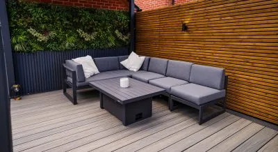 Decking in shades Carbon/ Antique - Composite Prime