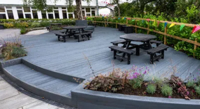 redux composite panels used for commercial picnic area - Composite Prime